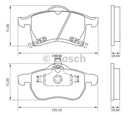 BOSCH 0 986 BB0 978 Brake Pad Set, disc brake